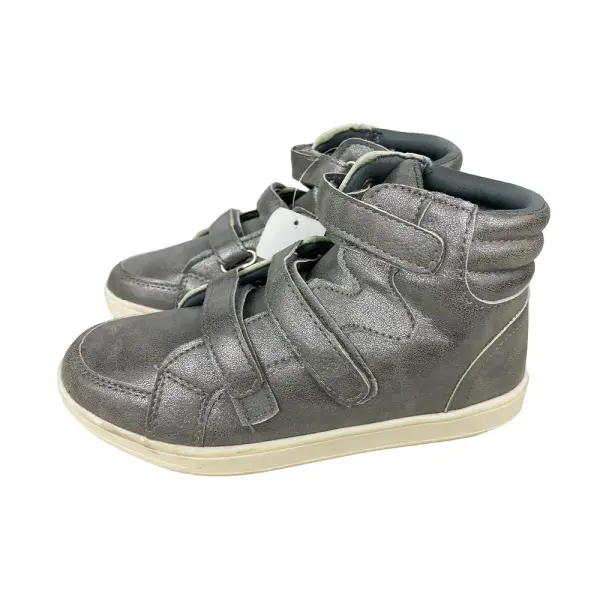 Brash Girls’ Phoenix High-Top Sneakers – Pewter Shimmer
