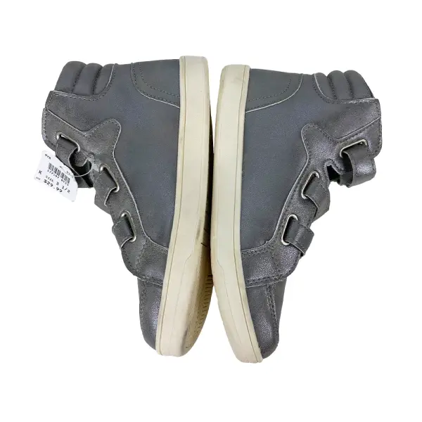 Brash Girls’ Phoenix High-Top Sneakers – Pewter Shimmer