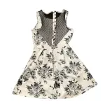 Forever 21 Floral Fit and Flare Dress with Mesh Back Detail