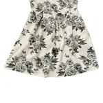 Forever 21 Floral Fit and Flare Dress with Mesh Back Detail