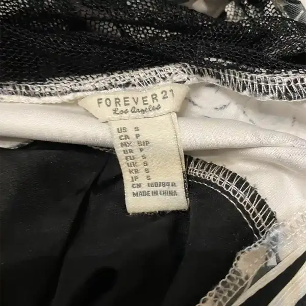 Forever 21 Floral Fit and Flare Dress with Mesh Back Detail