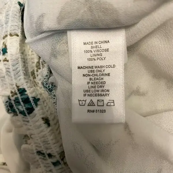 1.STATE White Floral Flutter Sleeve Jumpsuit with Pockets