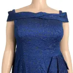 Adrianna Papell Off-Shoulder Formal Dress