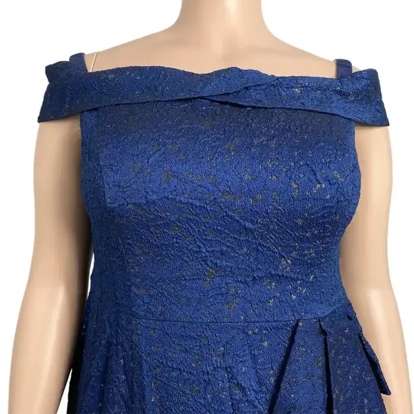 Adrianna Papell Off-Shoulder Formal Dress