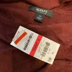 Alfani Intimates Maroon Knit Belted Sleepwear Jumpsuit