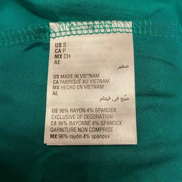 Alfani Petite Satin Trim High Low Tee Lush Meadow Green