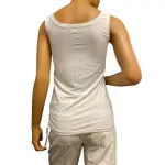 Alfani Scoop Neck Ruched Tank Top White Layering Essential