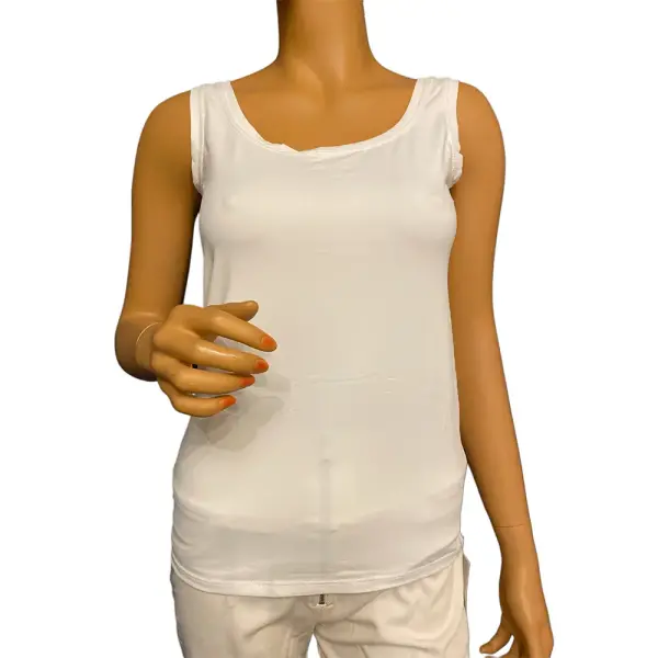 Alfani Scoop Neck Ruched Tank Top White Layering Essential