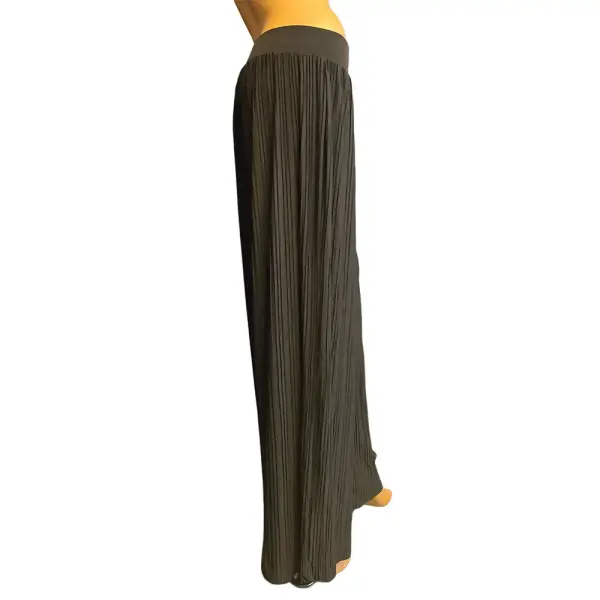 Alfani Wide Leg Plissé Pleated Pants Black Size Medium