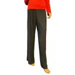 Alfani Wide Leg Plissé Pleated Pants Black Size Medium