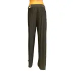 Alfani Wide Leg Plissé Pleated Pants Black Size Medium