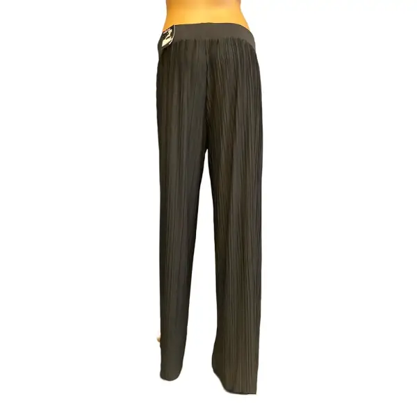 Alfani Wide Leg Plissé Pleated Pants Black Size Medium