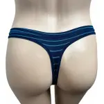 Product Name Alfani Ultra Soft Mix and Match Thong Blue Stripe