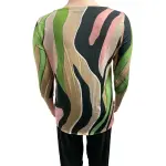 Alfani Abstract Wavy Stripe Tunic Top