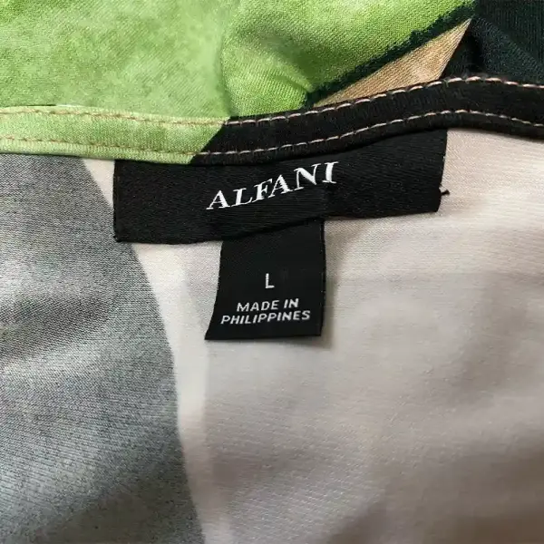 Alfani Abstract Wavy Stripe Tunic Top