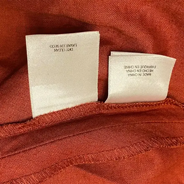 Anne Klein Linen Blend Sleeveless Midi Dress in Cinnamon Size XL