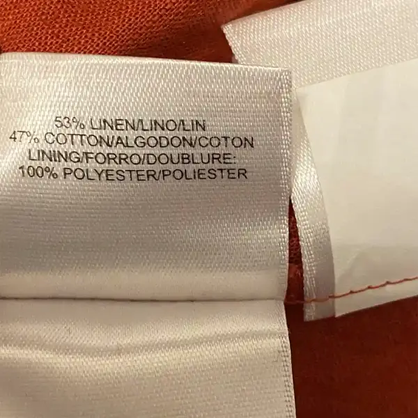 Anne Klein Linen Blend Sleeveless Midi Dress in Cinnamon Size XL