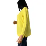 Anne Klein Citron Yellow V-Neck Stretch Top