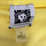 Anne Klein Citron Yellow V-Neck Stretch Top