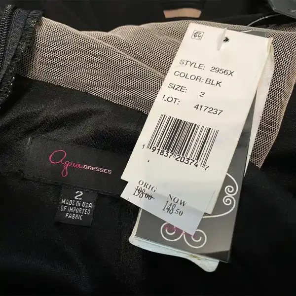 Aqua Dresses One Shoulder Asymmetrical Sheath Dress Mesh Detail