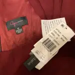 Aqua Burgundy Dress with Pleated Cap Sleeves