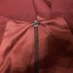 Aqua Burgundy Dress with Pleated Cap Sleeves