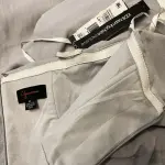 Aqua Strapless Gown with Side Slit