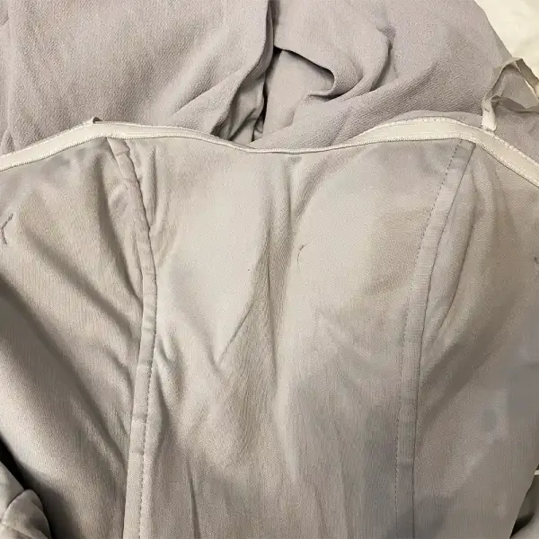 Aqua Strapless Gown with Side Slit