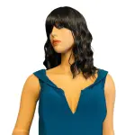 Aqua Dresses Off Shoulder Collar Neck Formal Gown High Slit