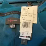 Aqua Dresses Off Shoulder Collar Neck Formal Gown High Slit