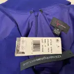 Aqua Royal Blue Asymmetric Ruffle Popover Dress