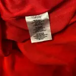 Aqua Red V Neck High Slit Evening Gown