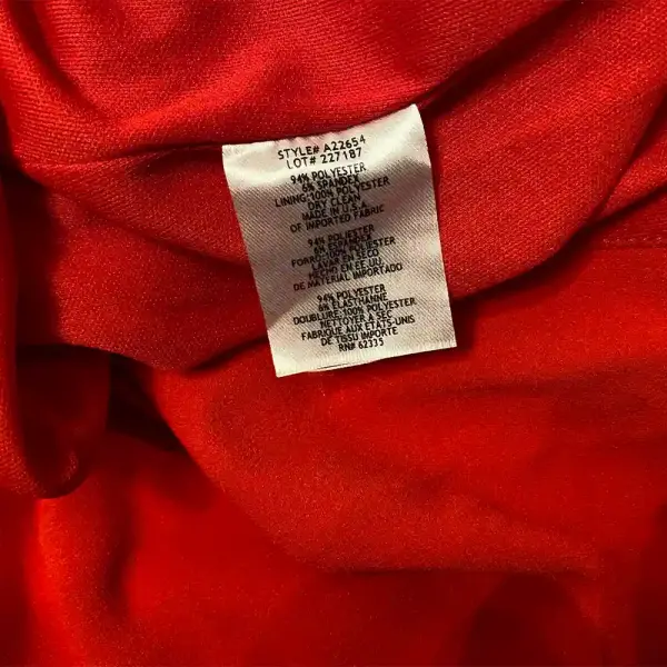 Aqua Red V Neck High Slit Evening Gown