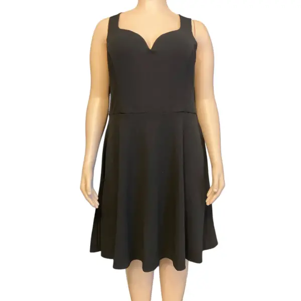 B. Darlin Sweetheart Neckline Fit and Flare Dress Open Back