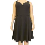 B. Darlin Sweetheart Neckline Fit and Flare Dress Open Back