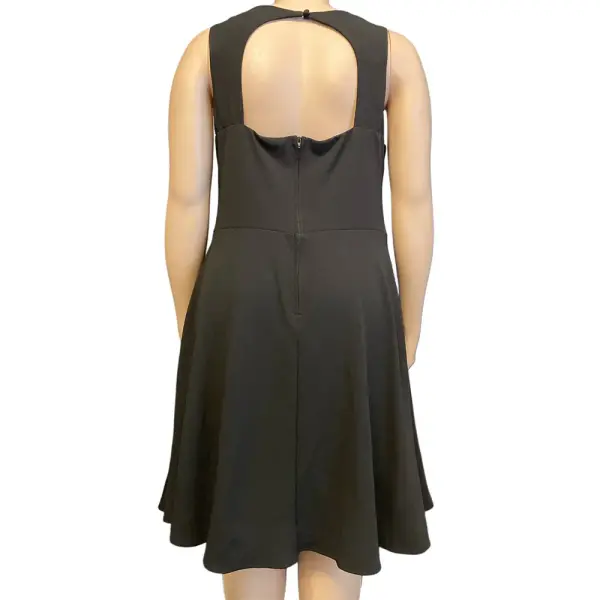 B. Darlin Sweetheart Neckline Fit and Flare Dress Open Back