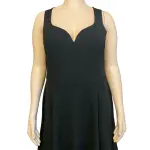 B. Darlin Sweetheart Neckline Fit and Flare Dress Open Back