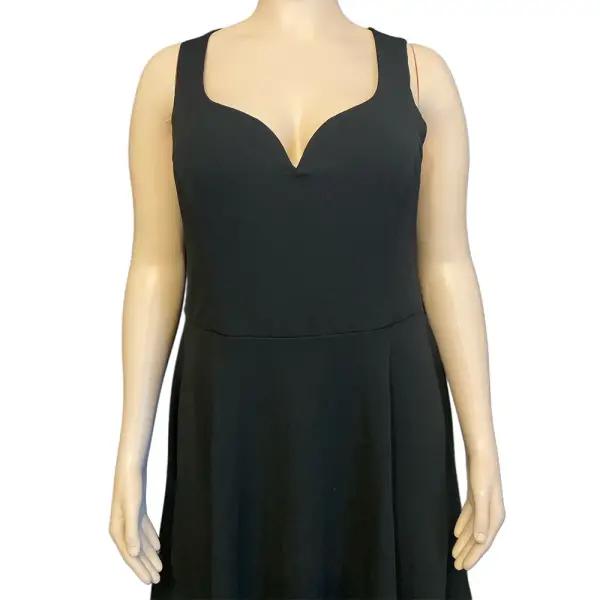 B. Darlin Sweetheart Neckline Fit and Flare Dress Open Back