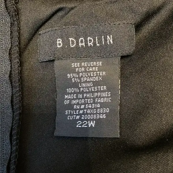 B. Darlin Sweetheart Neckline Fit and Flare Dress Open Back