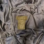 B. Darlin Embellished Halter Gown with Pleated Skirt