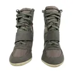 Bamboo Taupe Wedge High-Top Sneakers Size 6