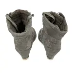 Bamboo Taupe Wedge High-Top Sneakers Size 6