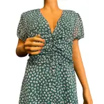 Bar III Seabreeze Green Floral Maxi Dress