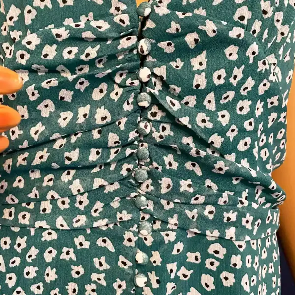 Bar III Seabreeze Green Floral Maxi Dress