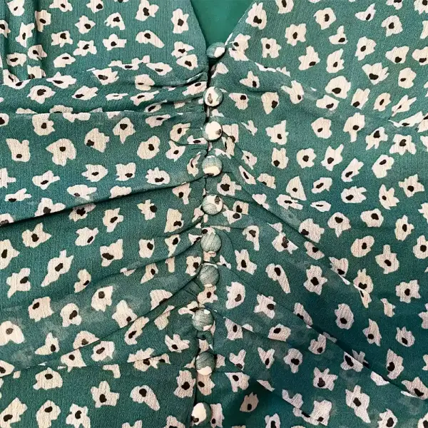 Bar III Seabreeze Green Floral Maxi Dress