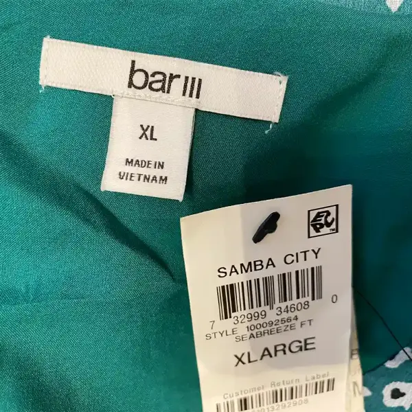 Bar III Seabreeze Green Floral Maxi Dress