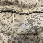 Bar III Black White Splatter Print Flutter Sleeve Dress