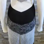 BCX Juniors' Cowlneck Chevron Sweater Dress Size S