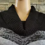 BCX Juniors' Cowlneck Chevron Sweater Dress Size S