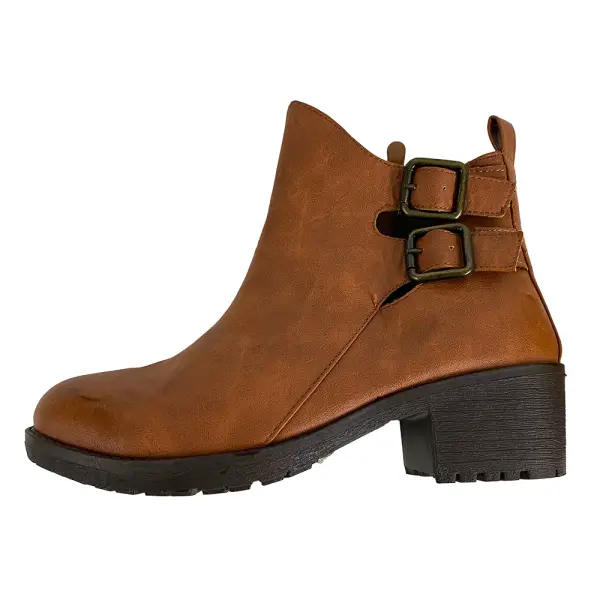 Bella Marie Ryder-18 Tan Ankle Boots